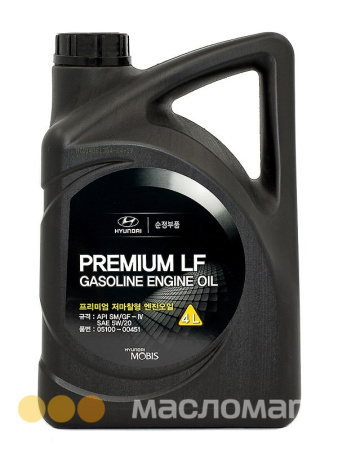 5/20 Premium LF Gasoline HYUNDAY/KIA   4л. синт. API SM Масло моторное /кор.4шт./