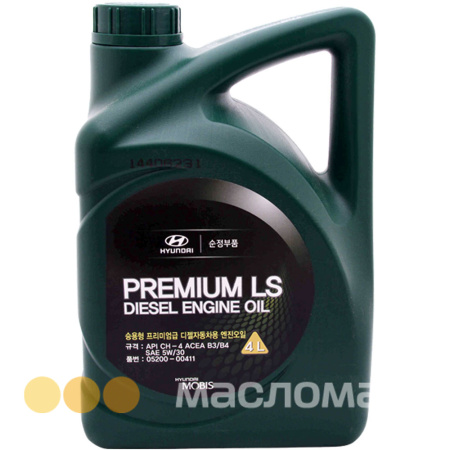 5/30 Premium LS Diesel HYUNDAY/KIA   4л. п/синт. API CH-4 Масло моторное /кор.4шт./